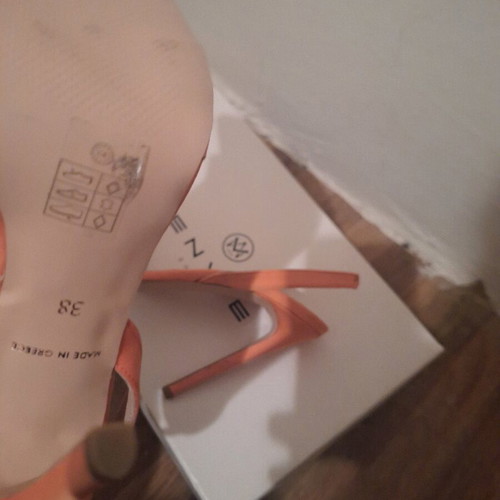 Envie sandals new, orange, size 40, 12 cm heel