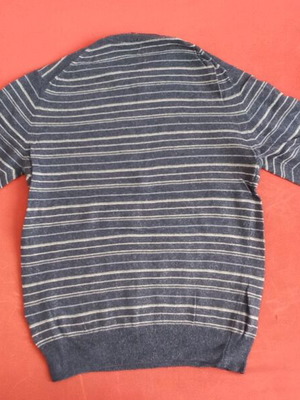 Pullover used, size M, gray and blue