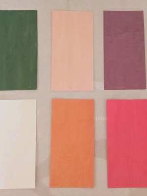Maple veneer sheets set of 10 natural dyed craft wood 20x10 cm like new