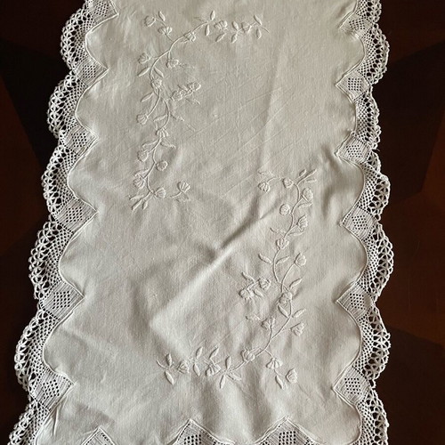 Handmade doily new, dimensions 45x71 cm