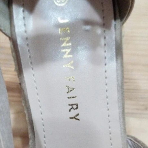 Jenny Fairy Platform Sandals size 39 new, beige, 10 cm heel