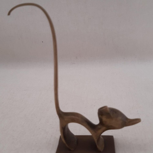 Brass decorative cat used