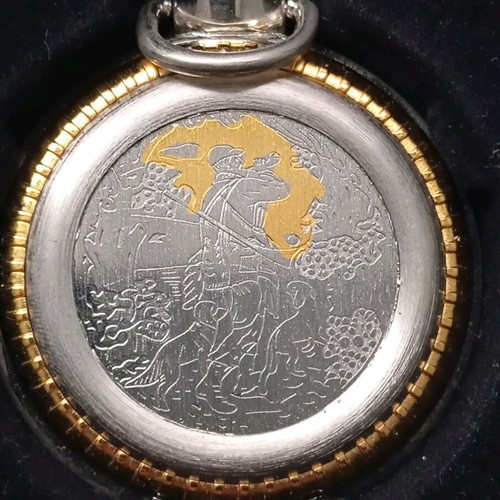 Lorens Quartz pocket watch like new with Hunter design