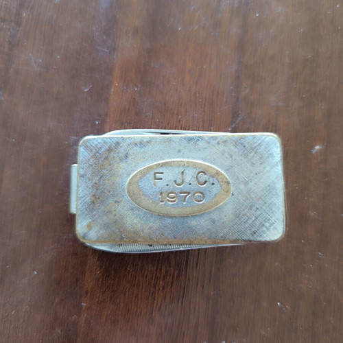 Vintage F.J.C. 1970 Metal Pocket Multitool Knife used