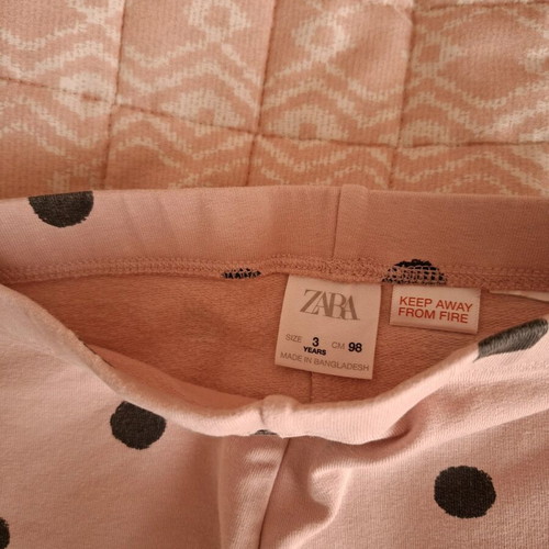 Pink leggings for 3 years old, 2 pieces, like new