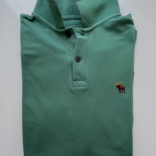 Abercrombie & Fitch men's polo XL used, green