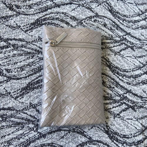Cosmetic bag, beige, new