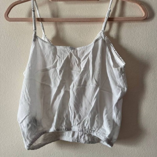 H&M Summer Cami Top with Lace Size EUR 34 Like New