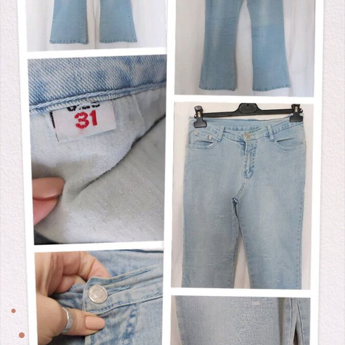 Vintage Charleston summer women's jeans used, bootcut