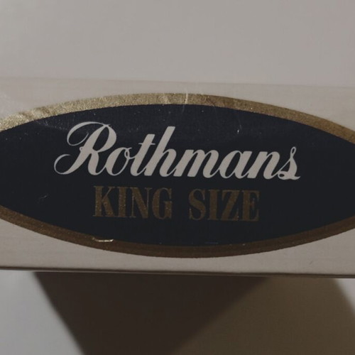 Rothmans King Size cigarette pack used, empty, hard case
