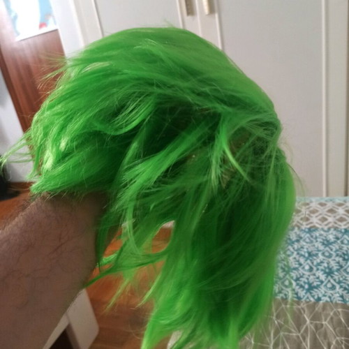 Anime πράσινη cosplay περούκα μεταχειρισμένη