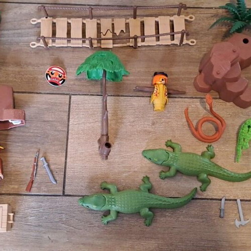 Playmobil Set 3016 Jungle Alligator Ravine used without box