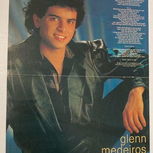 Glenn Medeiros - Simon Climie Poster from Manina magazine In good condition Price 4 Euros