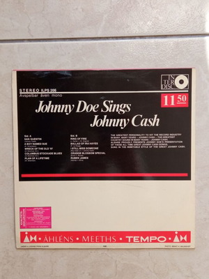 LP Johnny Doe Sings Johnny Cash σαν καινούργιο
