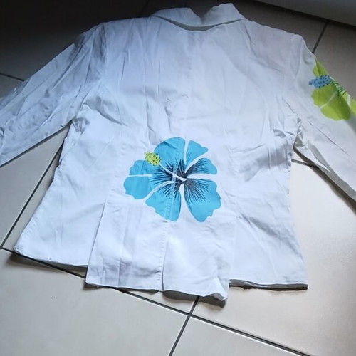 Sam 0 13 summer jacket like new, white and green