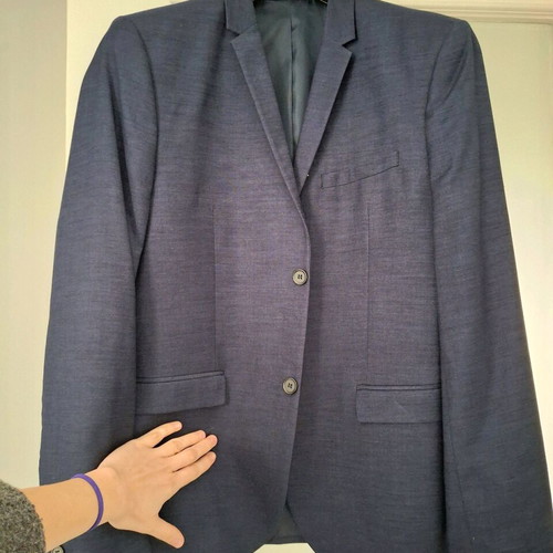 Men's blazer suit new, blue, size S