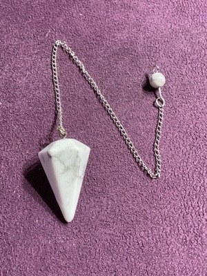 Haolite pendulum authentic stone pendant