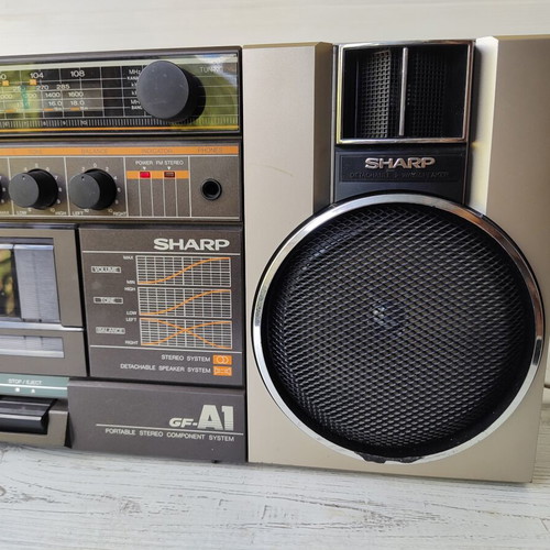 Sharp GF-A1 vintage boombox cassette player