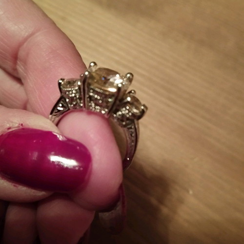 Retro pink ring size 17.7 like new