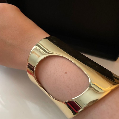 Gold-plated bracelet used from Italian designer