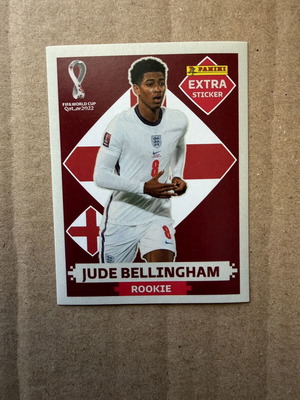 Panini Jude Bellingham Rookie Extra Sticker World Cup 2022 like new