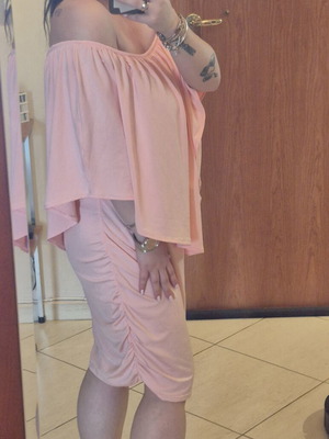 Dress new, pink, size XL 42 14