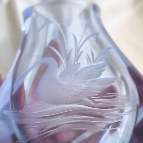 Vintage jar made of solid glass