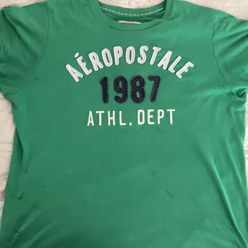 Aeropostale short-sleeve T-shirt XL like new, green, 100% cotton