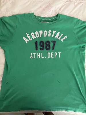 Aeropostale short-sleeve T-shirt XL like new, green, 100% cotton