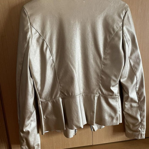 Women's Summer Gold Jacket New, Leather, Size S