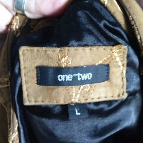 "One - two" Ανακαινισμένο βελούδινο μπουφάν από αρνίσιο δέρμα