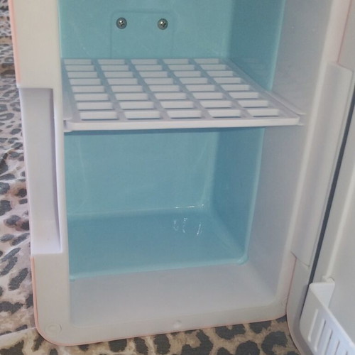 Mini cosmetic fridge with LED mirror like new