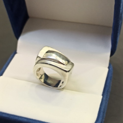 Silver 925 ring used, solid, size 16 - 56mm, 15gr