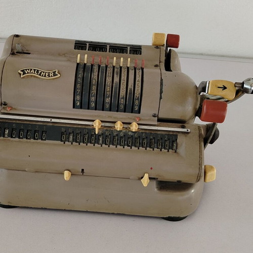 Walther Model WSR 160 mechanical calculator used, vintage 60s