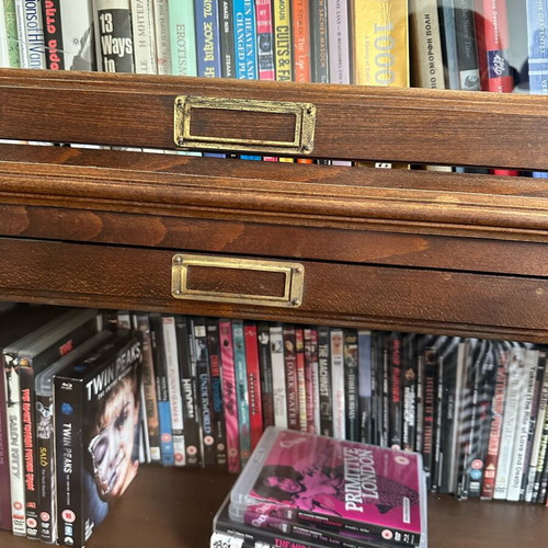 Solid Beech Display Bookcase like new