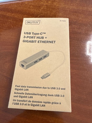 Digitus USB Type-C Hub 3 θυρών με Gigabit Ethernet σαν καινούργιο