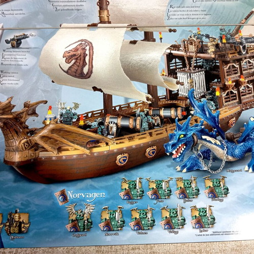 Mega Bloks Dragons Krystal Wars Man-O-War Warship 2003