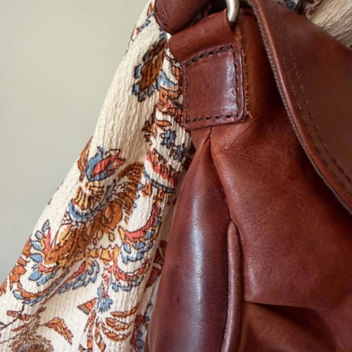 Replay vintage leather shoulder bag like new, brown