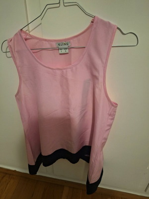 Kling pink top like new, size S