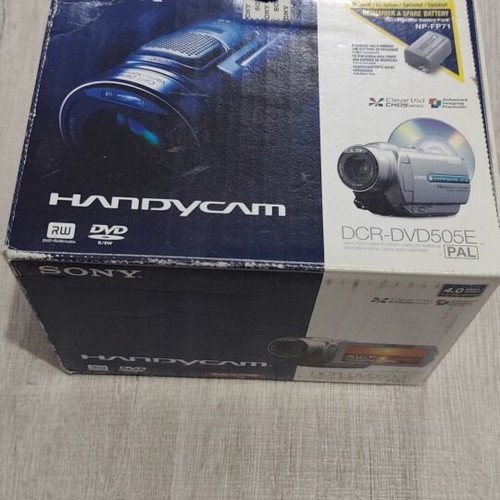 Sony Handycam DCR-DVD505E vintage video camera used with original box
