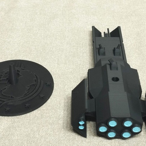 Helldivers Ses Liberty Class Destroyer 3D printed figure 20 cm hand painted new