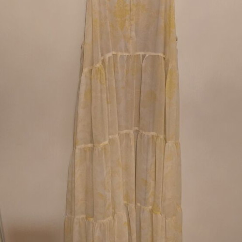 Project Soma dress like new, medium/large, white and yellow, with belt