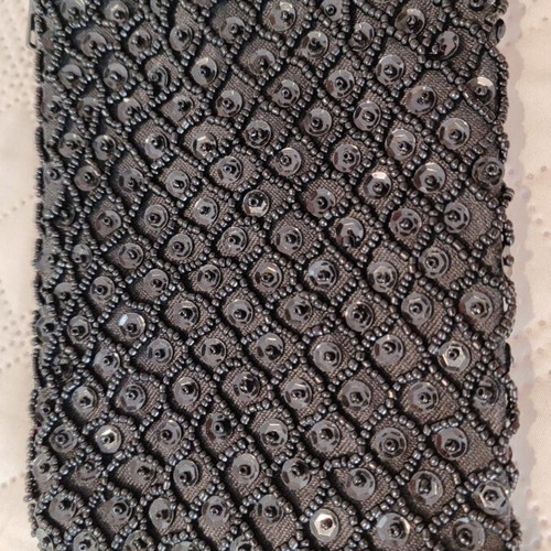 Wallet like new, small beaded black