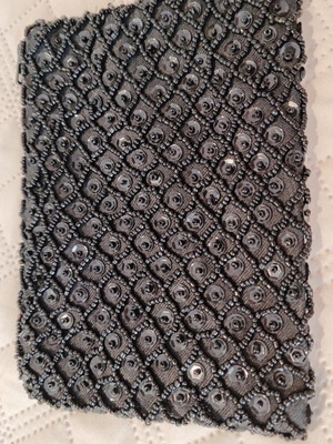 Wallet like new, small beaded black
