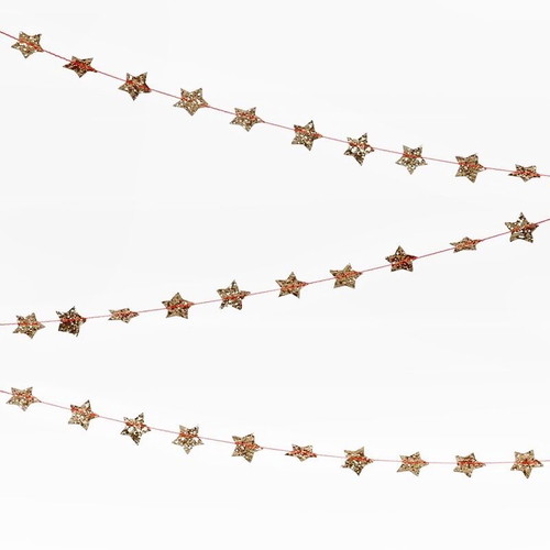 Meri Meri gold mini stars garland new