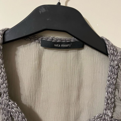 Sita Murt see through blouse like new, grey, size S