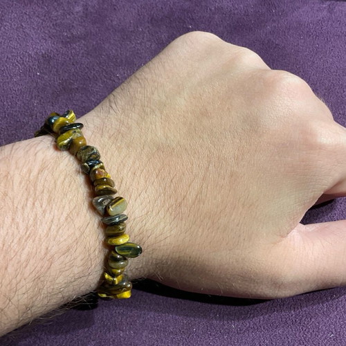 Bracelet with authentic tiger eye