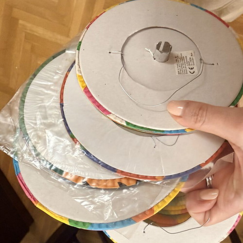 Paper colorful decorative lanterns set like new