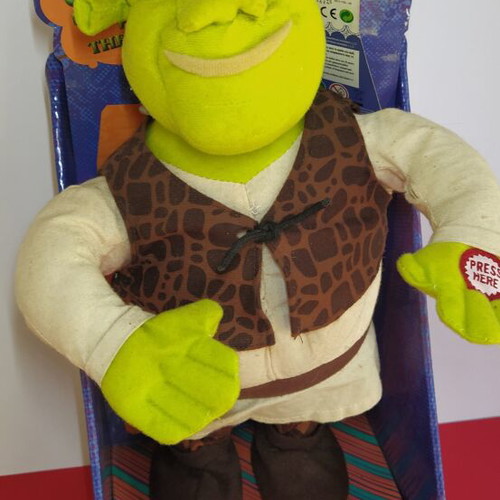 Shrek The Third Dancing Plush Doll used, 2007 Dreamworks