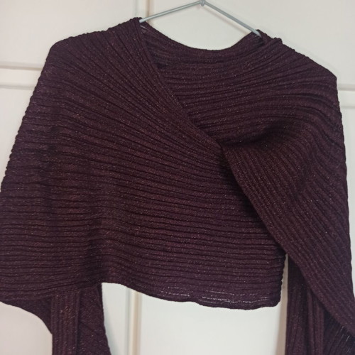 Ioanna Kourbela 2550 Dianalux Shimmering Water cardigan new vintage brown